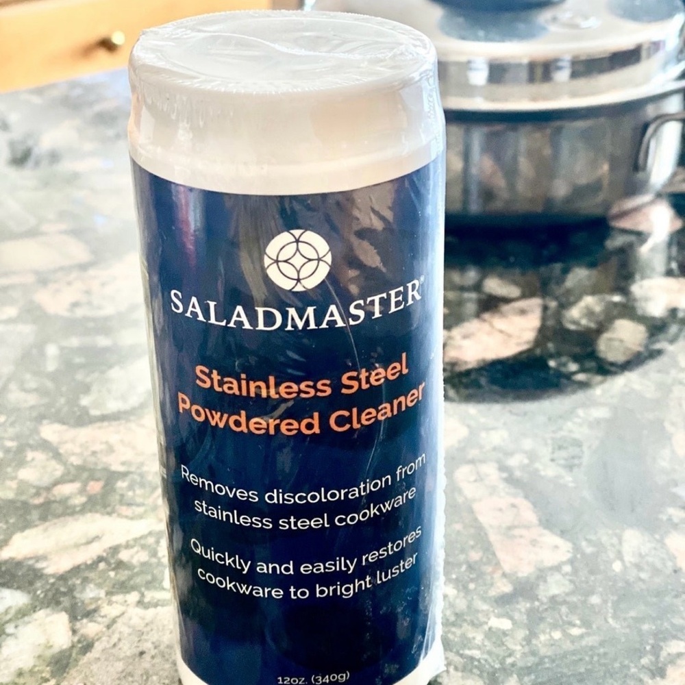 Saladmaster Stainless Steel Powdered Cleaner - Blue
